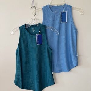 NWT ADDISON BAY Bundle of 2 Sleeveless Tank in Teal & Sky Blue XXS $136
